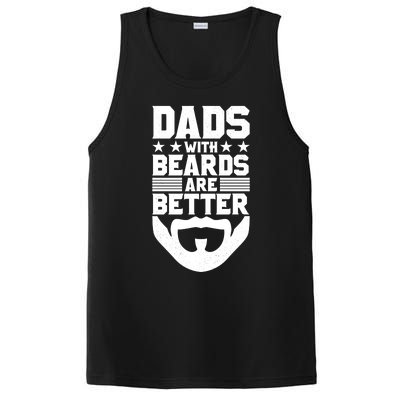 Dads With Beards Are Better Bearded Hipster Full Beard Gift PosiCharge Competitor Tank