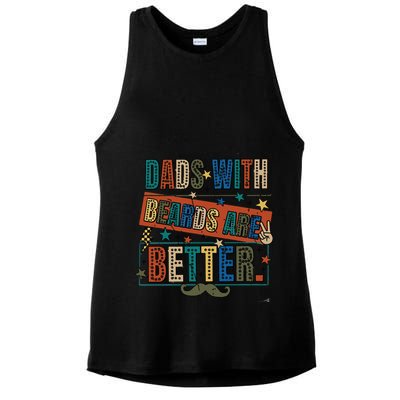 Dads With Beards Are Better Ladies PosiCharge Tri-Blend Wicking Tank