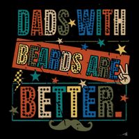 Dads With Beards Are Better Drawstring Bag