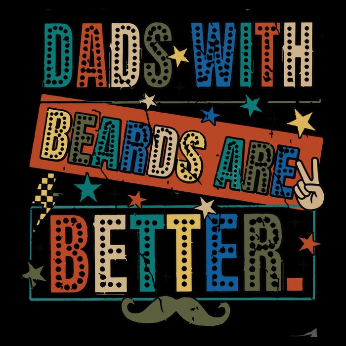 Dads With Beards Are Better Drawstring Bag