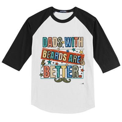Dads With Beards Are Better Kids Colorblock Raglan Jersey