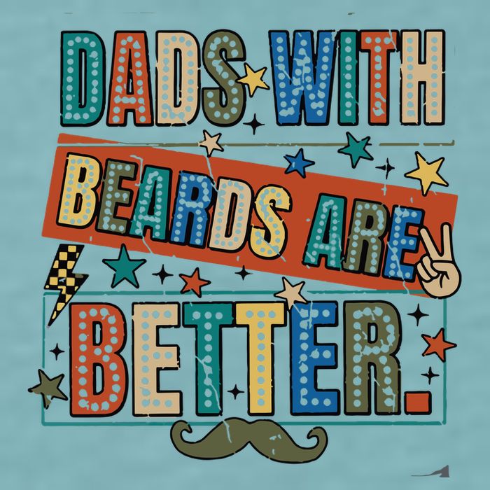 Dads With Beards Are Better Sueded Cloud Jersey T-Shirt