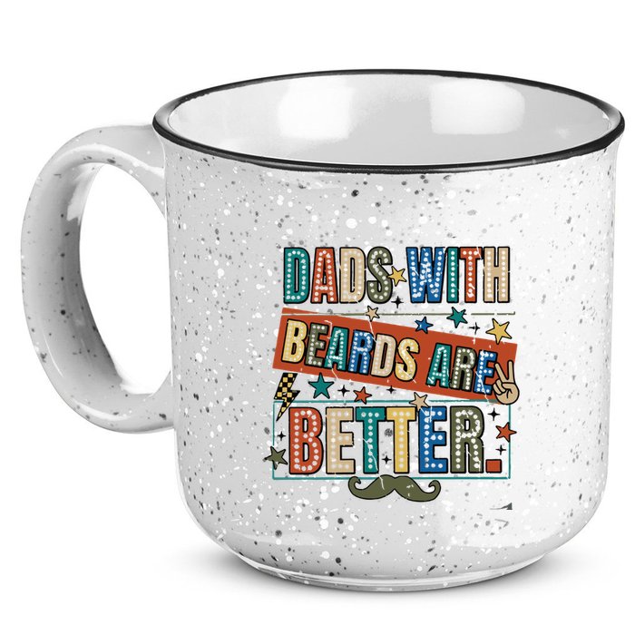 Dads With Beards Are Better 15oz Campfire Ceramic Mug