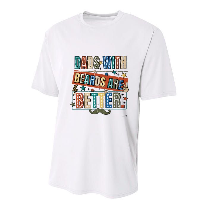 Dads With Beards Are Better Youth Performance Sprint T-Shirt