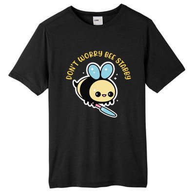 Don't Worry Bee Happy Whisperer Funny Bee Knife Quote Tall Fusion ChromaSoft Performance T-Shirt