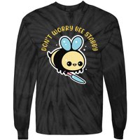 Don't Worry Bee Happy Whisperer Funny Bee Knife Quote Tie-Dye Long Sleeve Shirt