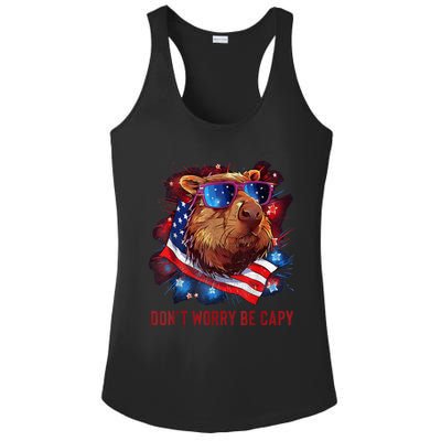 Dont Worry Be Capy Capybara Ladies PosiCharge Competitor Racerback Tank