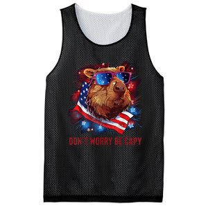 Dont Worry Be Capy Capybara Mesh Reversible Basketball Jersey Tank