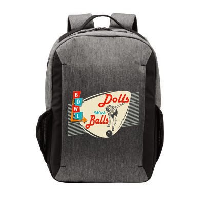 Dolls With Balls Vintage Gift Funny Retro Matching Bowling Team Vector Backpack