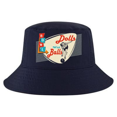Dolls With Balls Vintage Gift Funny Retro Matching Bowling Team Cool Comfort Performance Bucket Hat