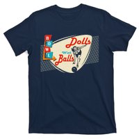 Dolls With Balls Vintage Gift Funny Retro Matching Bowling Team T-Shirt