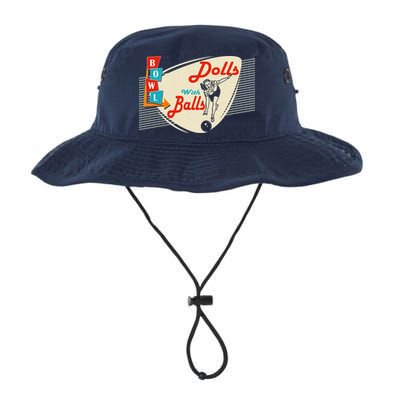 Dolls With Balls Vintage Gift Funny Retro Matching Bowling Team Bucket Hat