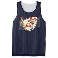 Dolls With Balls Vintage Gift Funny Retro Matching Bowling Team Mesh Reversible Basketball Jersey Tank