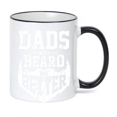 Dads With Beards Are Better Gift 11oz Black Color Changing Mug