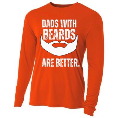 Dads With Beards Are Better Cooling Performance Long Sleeve Crew