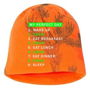 Day Would Be Perfect Drawing Artist Who Draw Meaningful Gift Kati - Camo Knit Beanie