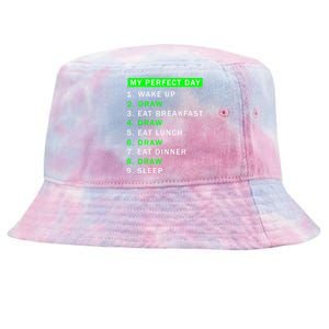 Day Would Be Perfect Drawing Artist Who Draw Meaningful Gift Tie-Dyed Bucket Hat