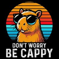 DonT Worry Be Cappy Capybara Mousepad