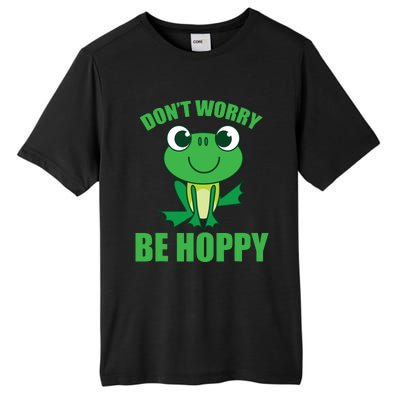 Don't Worry Be Hoppy Cute Crazy Frog Gift Tall Fusion ChromaSoft Performance T-Shirt