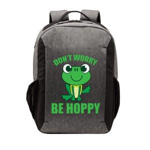 Don't Worry Be Hoppy Cute Crazy Frog Gift Vector Backpack