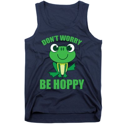 Don't Worry Be Hoppy Cute Crazy Frog Gift Tank Top