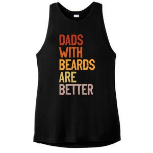 Dads With Beards Are Better Funny Father´s Day Bearded Daddy Ladies PosiCharge Tri-Blend Wicking Tank