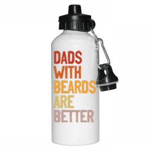 Dads With Beards Are Better Funny Father´s Day Bearded Daddy Aluminum Water Bottle