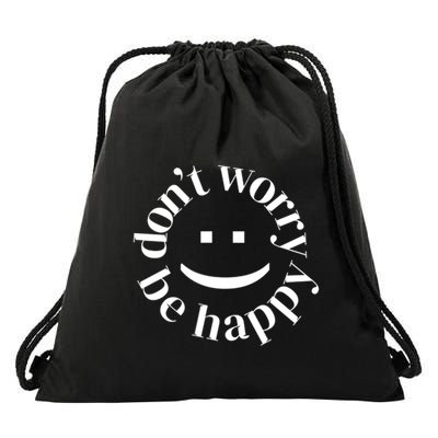 DONT WORRY BE HAPPY SIMLEY Drawstring Bag