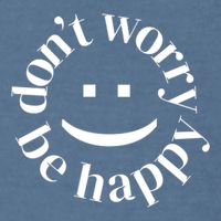 DONT WORRY BE HAPPY SIMLEY Garment-Dyed Sweatshirt