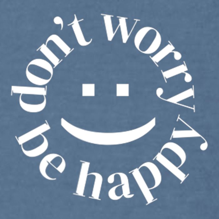 DONT WORRY BE HAPPY SIMLEY Garment-Dyed Sweatshirt