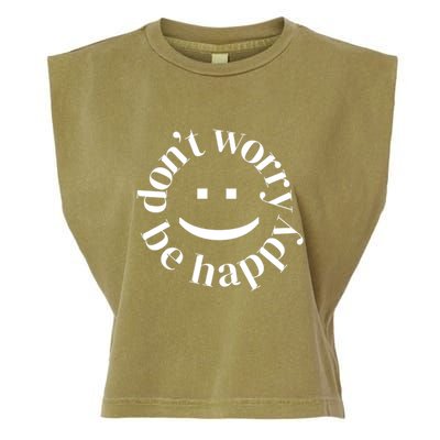 DONT WORRY BE HAPPY SIMLEY Garment-Dyed Women's Muscle Tee