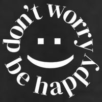 DONT WORRY BE HAPPY SIMLEY Cool Comfort Performance Bucket Hat