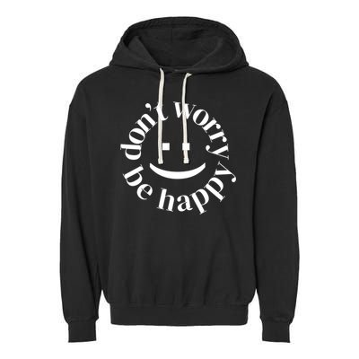 DONT WORRY BE HAPPY SIMLEY Garment-Dyed Fleece Hoodie