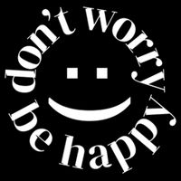DONT WORRY BE HAPPY SIMLEY Drawstring Bag