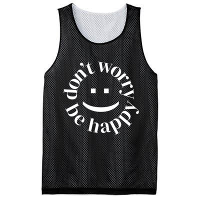 DONT WORRY BE HAPPY SIMLEY Mesh Reversible Basketball Jersey Tank