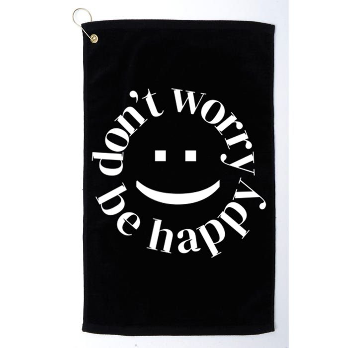 DONT WORRY BE HAPPY SIMLEY Golf Towel