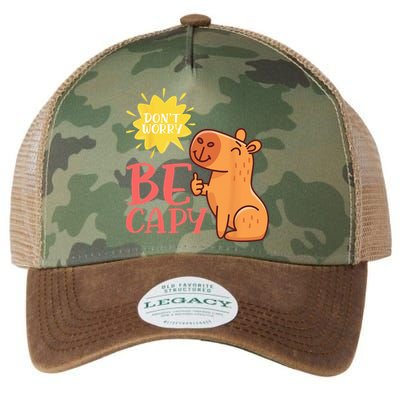 Dont Worry Be Capy Capybaras Rodent Animal Capybara Legacy Tie Dye Trucker Hat