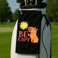 Dont Worry Be Capy Capybaras Rodent Animal Capybara Golf Towel