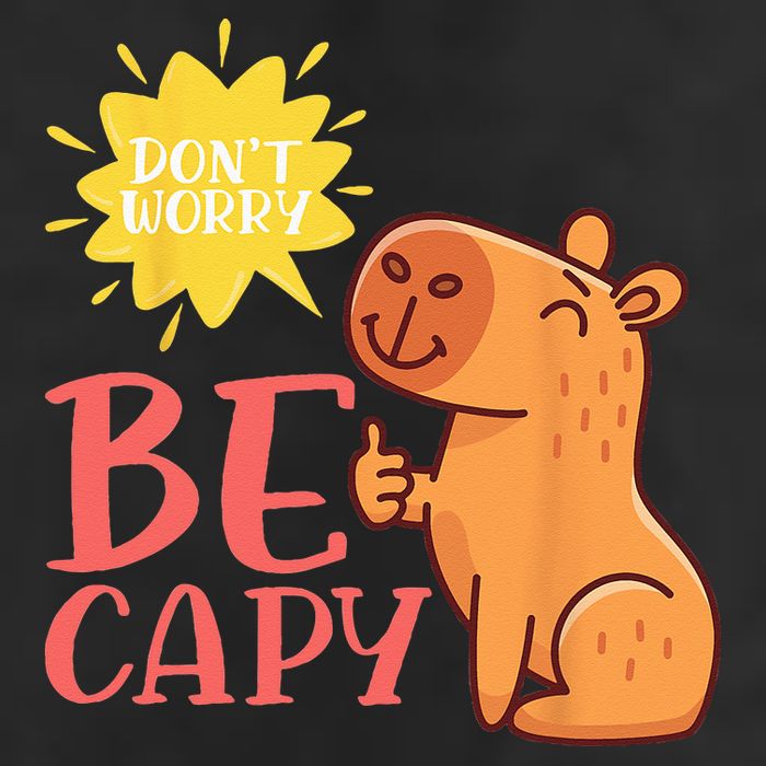 Dont Worry Be Capy Capybaras Rodent Animal Capybara Golf Towel
