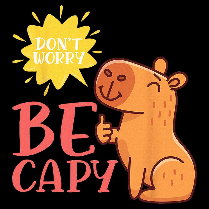 Dont Worry Be Capy Capybaras Rodent Animal Capybara Zip Tote Bag