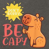 Dont Worry Be Capy Capybaras Rodent Animal Capybara Cotton Canvas Backpack