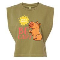 Dont Worry Be Capy Capybaras Rodent Animal Capybara Garment-Dyed Women's Muscle Tee