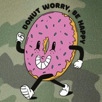 Donut Worry Be Happy Positive Legacy Tie Dye Trucker Hat