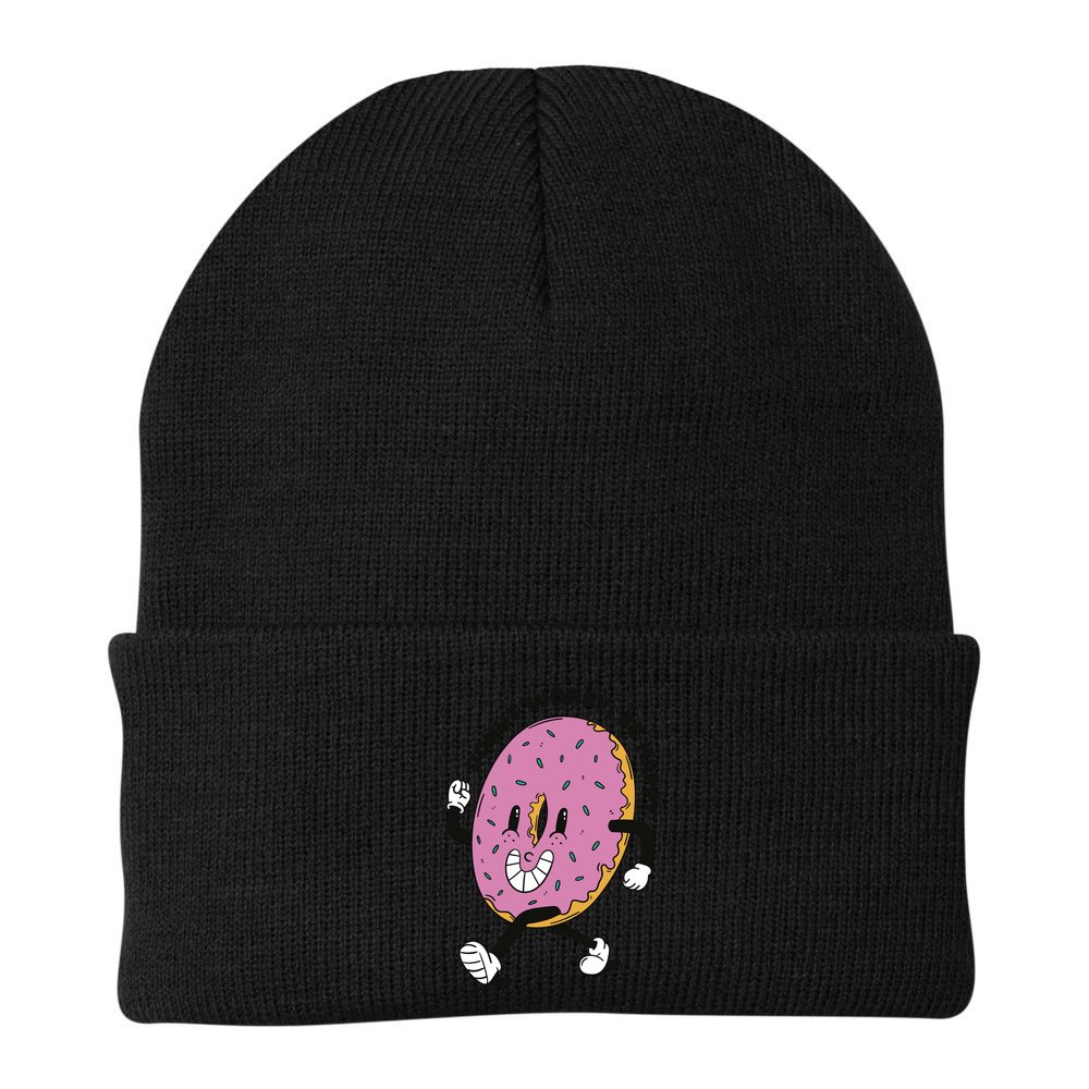 Donut Worry Be Happy Positive Beanie