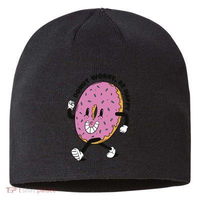 Donut Worry Be Happy Positive Sustainable Beanie