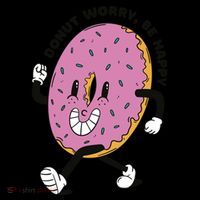Donut Worry Be Happy Positive 16 in Basic Backpack