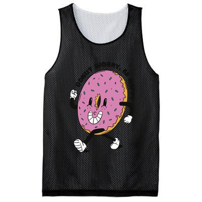 Donut Worry Be Happy Positive Mesh Reversible Basketball Jersey Tank
