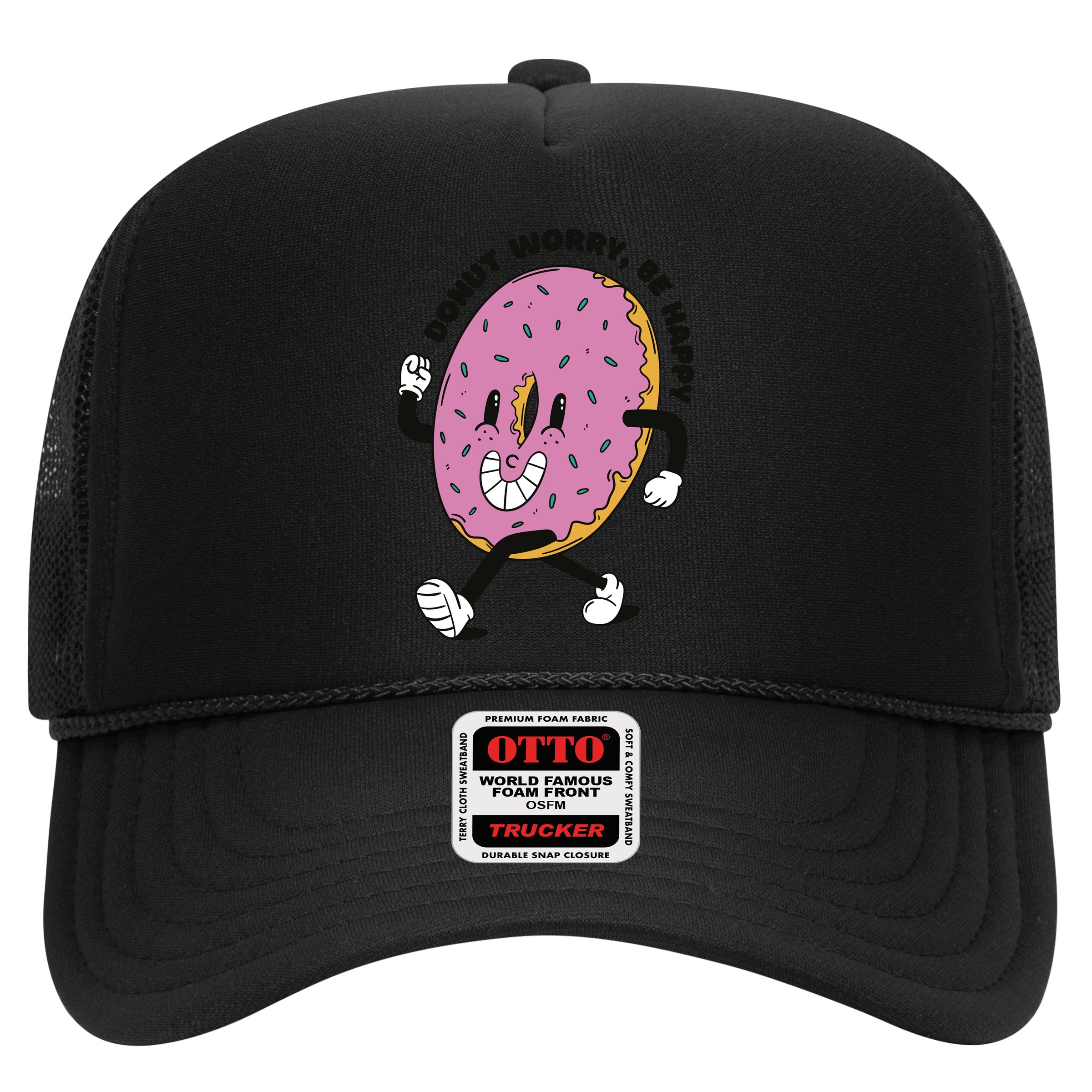 Donut Worry Be Happy Positive Hat