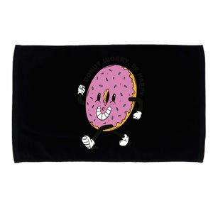 Donut Worry Be Happy Positive Microfiber Hand Towel