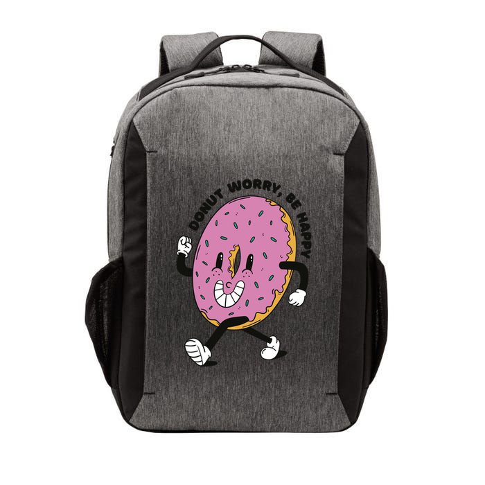 Donut Worry Be Happy Positive Vector Backpack